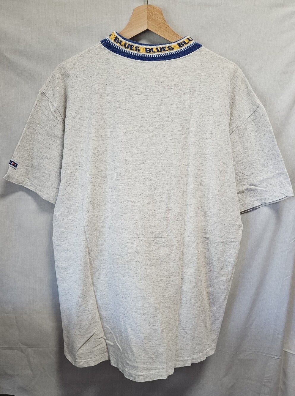 Vintage Trench Ultra St. Louis Blues Single Stich 80's Logo Tee sz L - Picture 7 of 12